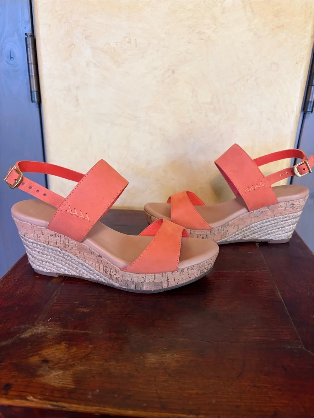 UGG Coral Suede Two-Band Ankle Strap Sandals